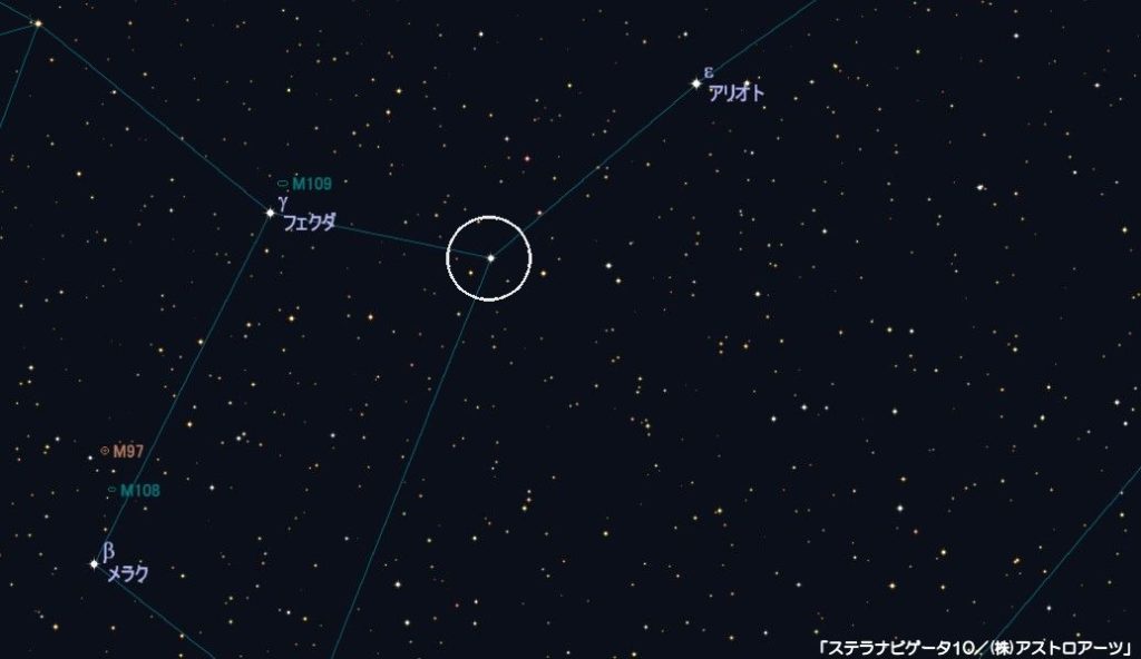 M40（ウィンネッケ4）の星図