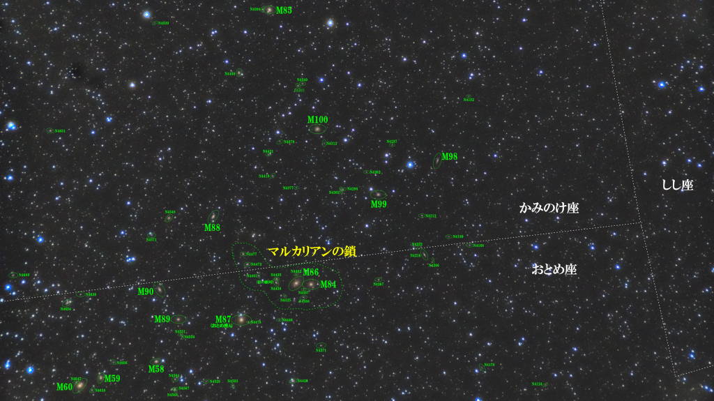 おとめ座銀河団（virgo cluster）