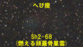 Sh2-68（燃える頭蓋骨星雲）